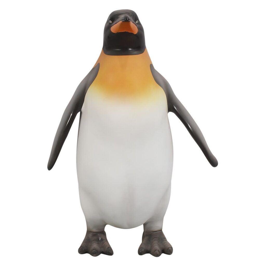 A standing penguin figure.