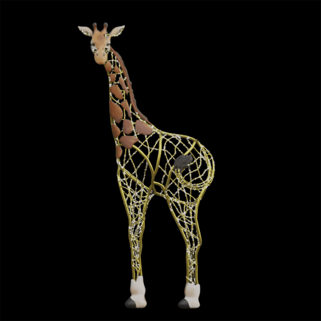 A large giraffe.