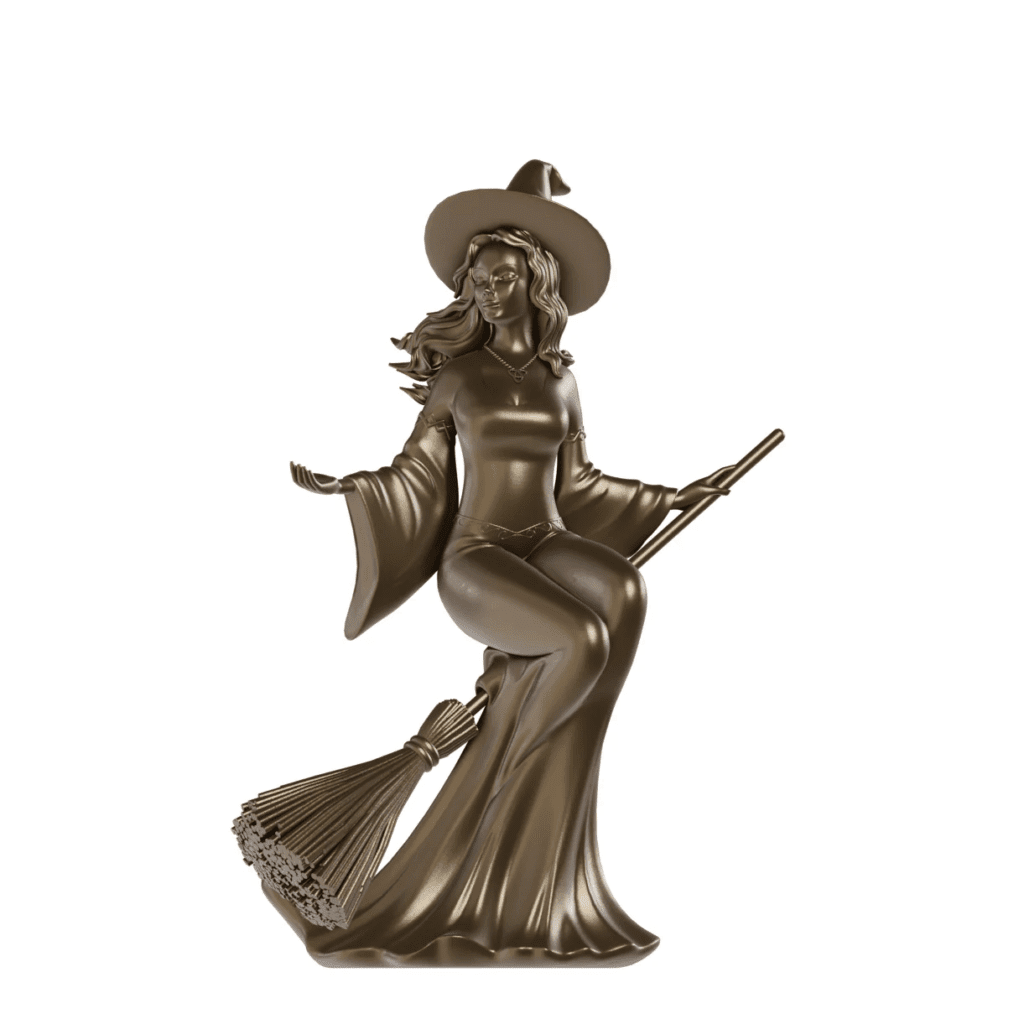 Witch Riding Broom