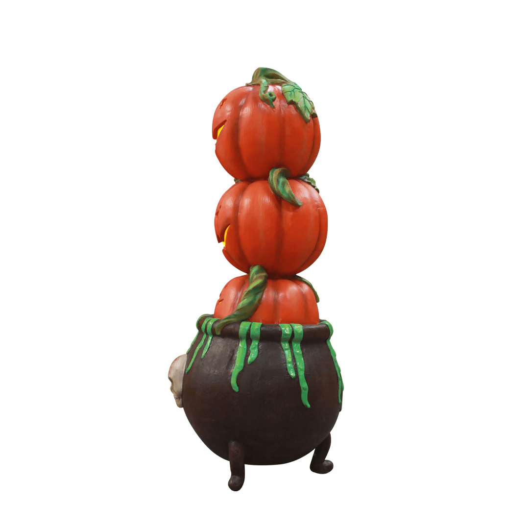 Pumpkins In Cauldron - Image 2