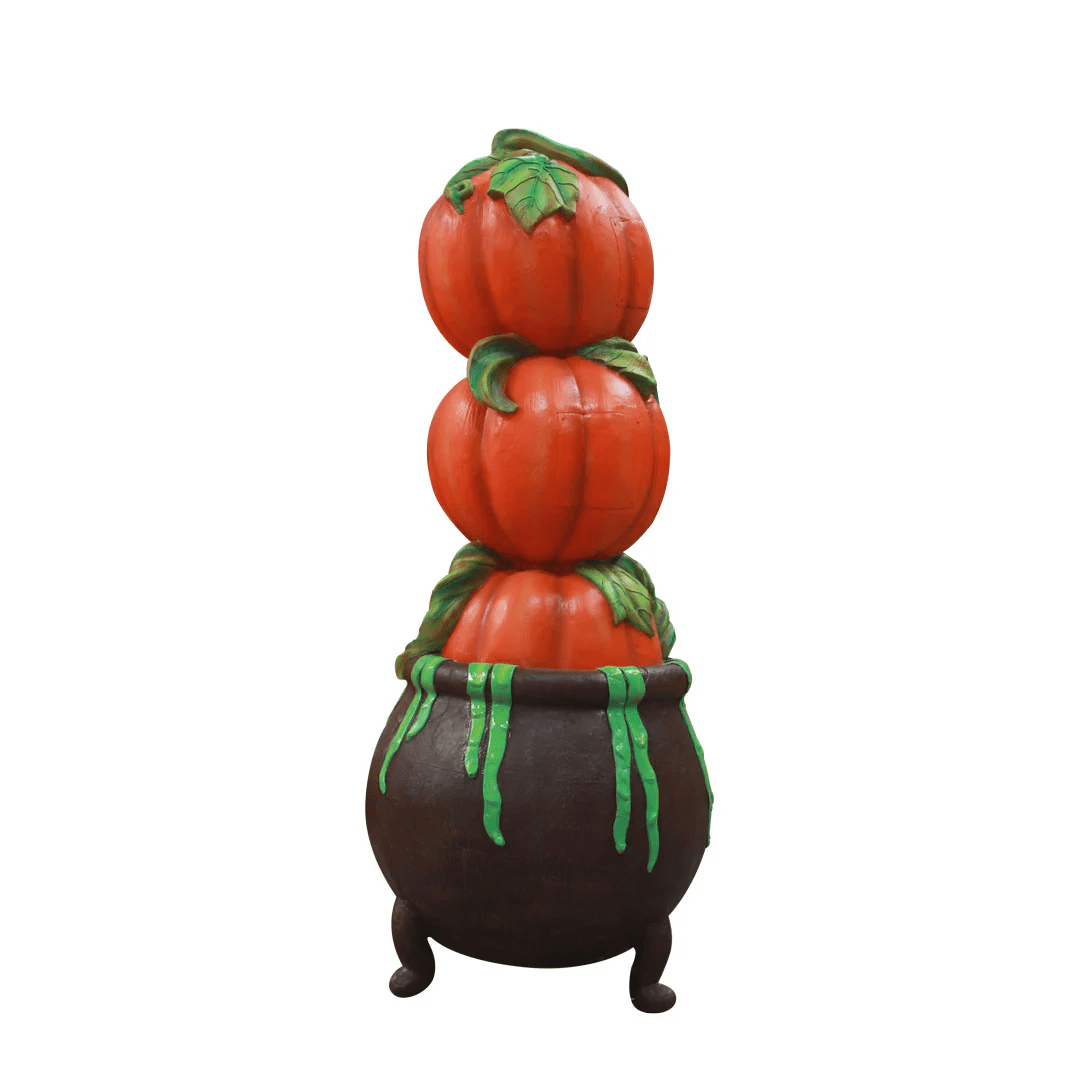 Pumpkins In Cauldron - Image 3