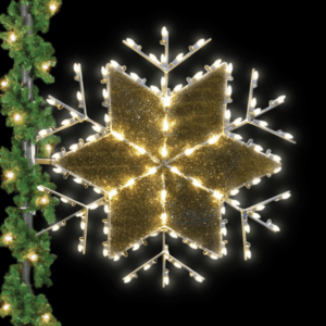 Glitter Mesh Star Snowflake