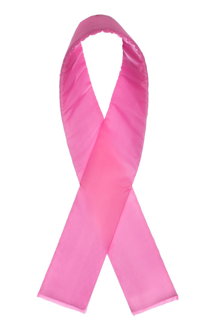 An image of a pink awareness ribbon.