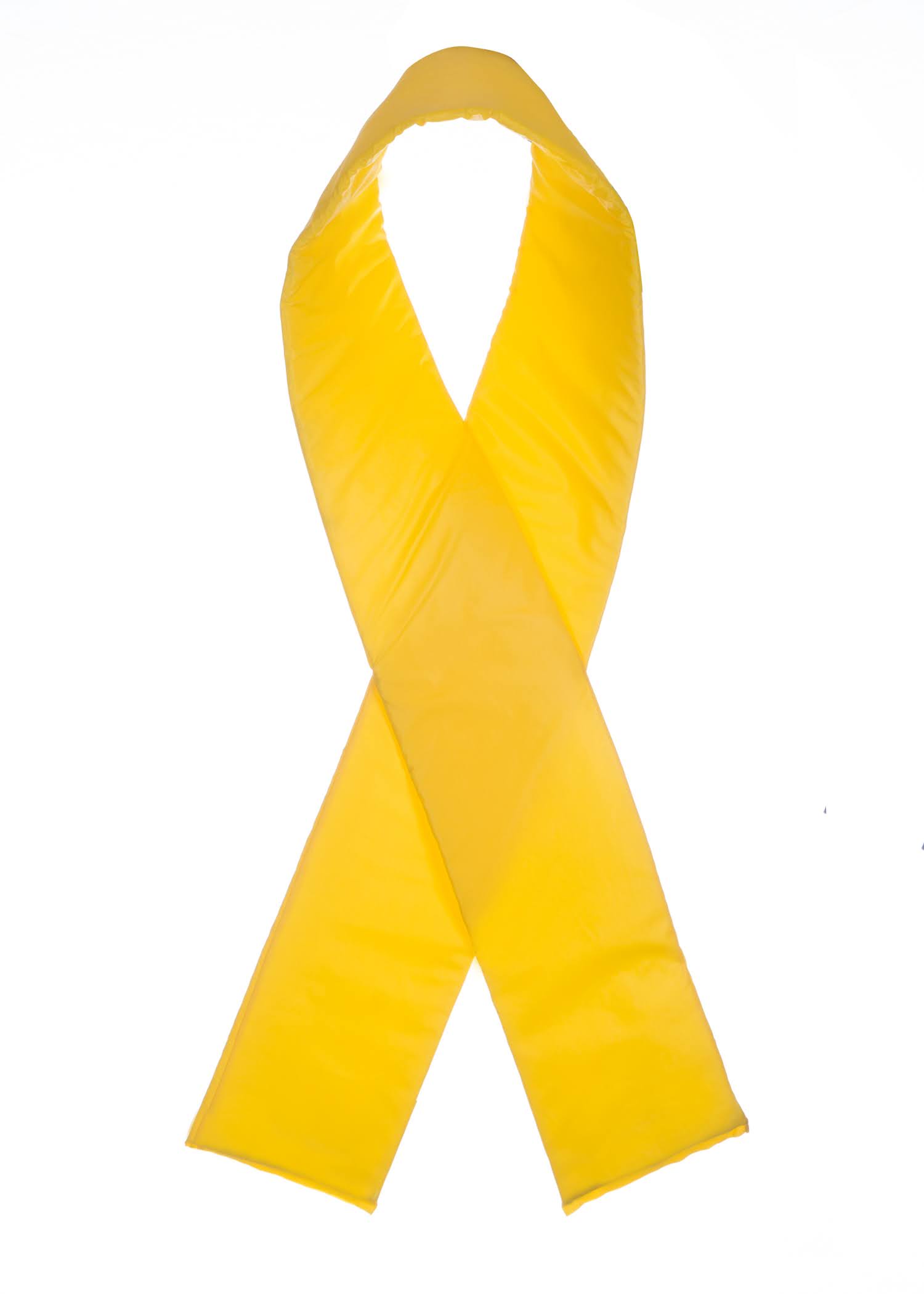 An image of a yellow awareness ribbon.