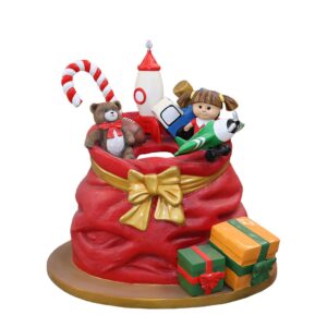 Santa's toy bag filled with presents.