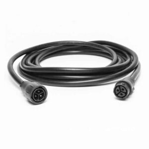 A black coaxial cable.