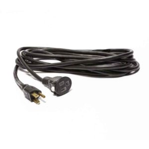 A black extension cord.