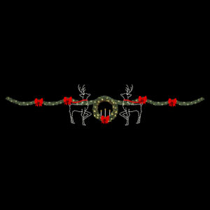 Reindeer Wreath Skyline